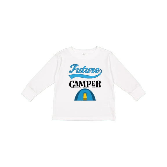 Inktastic Camping Future Camper Gift Boys or Girls Long Sleeve Toddler T-Shirt
