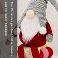 thumbnail image 4 of Cateissary Muñeco sin rostro de Navidad Adornos de Feliz Navidad para el hogar Adorno de Navidad Tejido no tejido Decoración de tela Navidad Kits de decoración para fiestas Gris S, 4 of 6