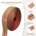 thumbnail image 3 of Wall Corner Protector 1.6 in x 10 Ft, Self Adhesive Wall Corner Guard Edge Protector for Ceiling Countertop, Brown, 3 of 7