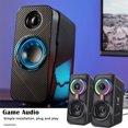 thumbnail image 4 of Kuymtek 2 altavoces ONIKUMA L6 para juegos con cable Subwoofer LED estéreo compatible con Bluetooth, 4 of 9