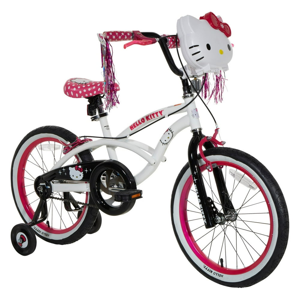 18" Hello Kitty Girls' Sidewalk Bike, White