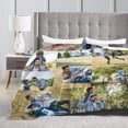 thumbnail image 4 of Personalised Blanket Custom Blanket with Photos Text.Custom Blanket with 1-9 Photo Collages.Flannel Blankets for Family Birthday Wedding Gift Fits Couch Sofa Bedroom Living Room-80cmX120cm, 4 of 6