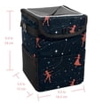 thumbnail image 5 of Gemini Constellation Foldable Car Trash Can with Lid, Leak-proof and Hanging Storage Bag - Car Trash Bin for Convenient Use, 5 of 6