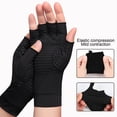 thumbnail image 2 of 1 Pair Half Finger Wrist Protective Elastic Ridding Gloves Copper Fiber Arthritis Compression Gloves Cycling Accessories, 2 of 11