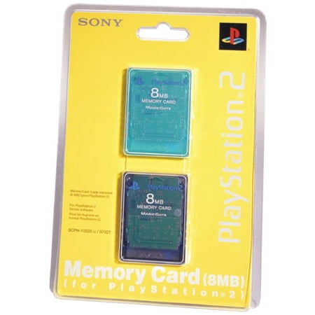 PS2 MEMORY CARD 2 PACK EMER & GRAY - PlayStation 2