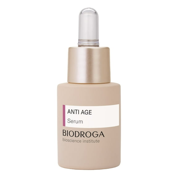 Biodroga Anti Age Serum (0.5 oz) Apriete Suavizante Anti Arrugas Levantamiento - con Complejo de Levantamiento Instantáneo y Q10 - SIN Fragancia Colorantes Siliconas Aceite Mineral Parabenos Gluten La