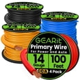 thumbnail image 1 of Wire GearIt calibre 14 (30 m cada uno, negro, rojo, azul y amarillo) CCA, 1 of 9