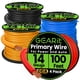 thumbnail image 1 of Wire GearIt calibre 14 (30 m cada uno, negro, rojo, azul y amarillo) CCA, 1 of 9