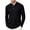 84#Black, variant on Mens Waffle Knit Henley Shirt Long Sleeve Casual Loose Fit Pullover Top for Fall Winter Out Workwear Comfortable Stretch Light Brown 3XL