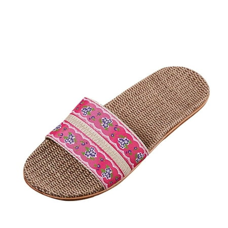 

Women s Slippers Size 8 Slippers For Fashion Ladies Women Breathable Bohemia Beach Slip On Shoes Casual Sandals On Indoor Outdoor House Shoes