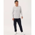 thumbnail image 6 of Real Essentials 3 Pack: Men's Tricot Active Athletic Casual Jogger Fleece Lined Sweatpants Pockets (Available in Big & Tall), 6 of 7