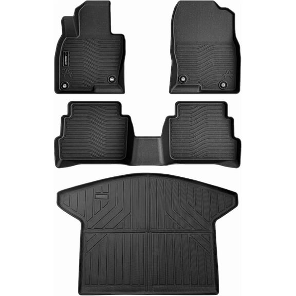 All Weather Floor Mats Cargo Mat Fit for Mazda CX-5 2025 2024 2023 2022 2021 2020 2019 2018 2017 TPE Rubber Liners CX5 Accessories All Season Guard Odorless Anti-Slip Floor & Trunk Liners