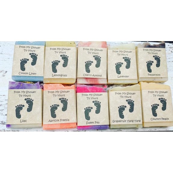 Baby Shower Party Favor Soap Samplers - 50 pack