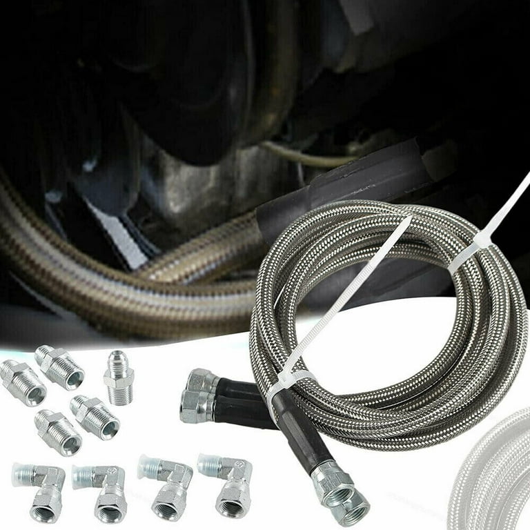  6AN AN6 Braided Fittings Transmission Cooler Lines