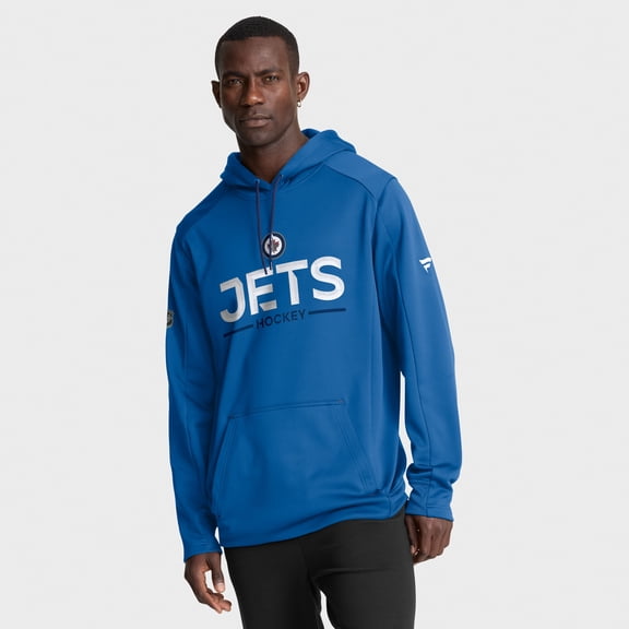 Men's Fanatics Blue Winnipeg Jets Authentic Pro Rink Hoodie