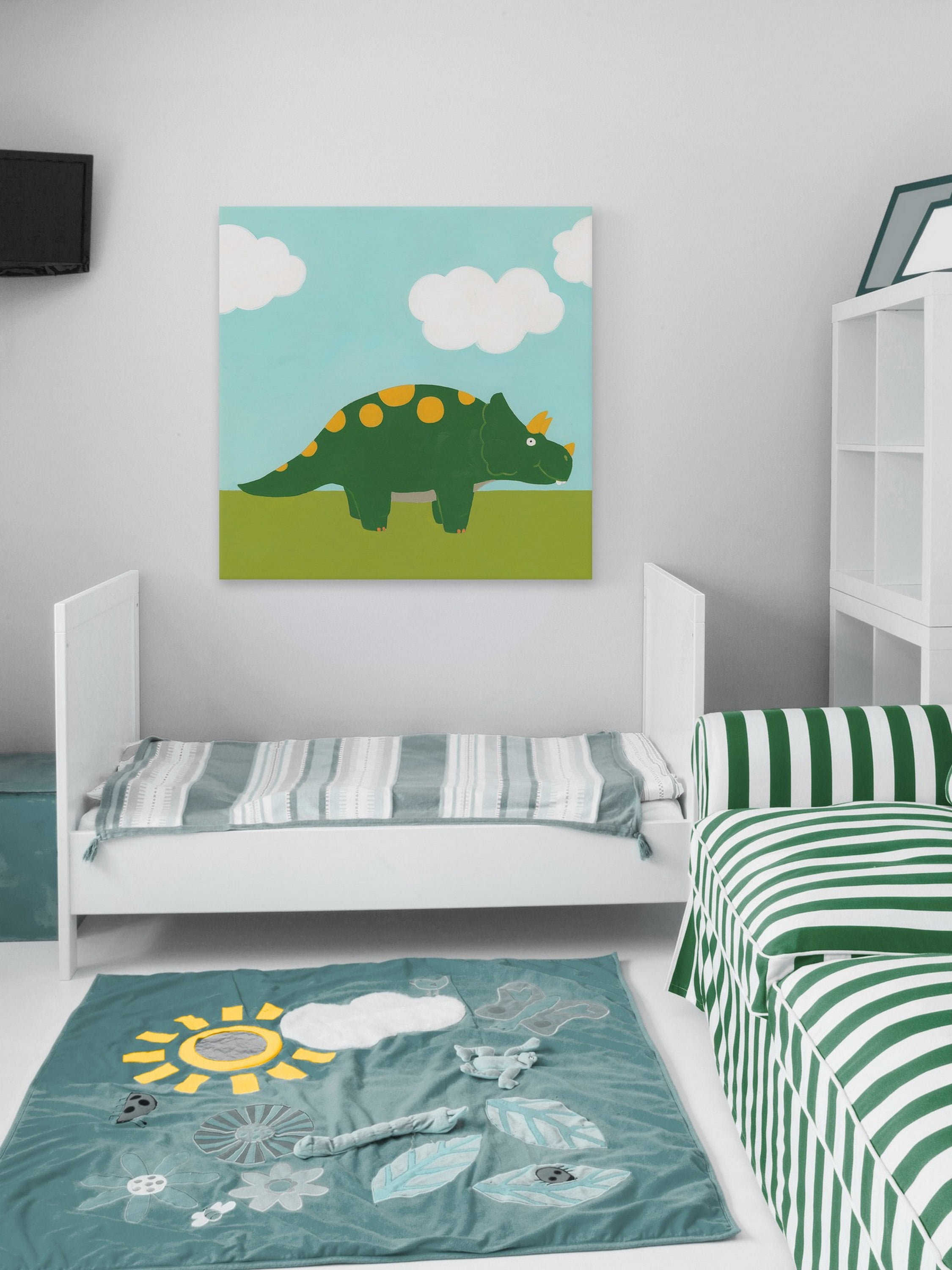 Marmont Hill Playtime Dino IV Canvas Wall Art
