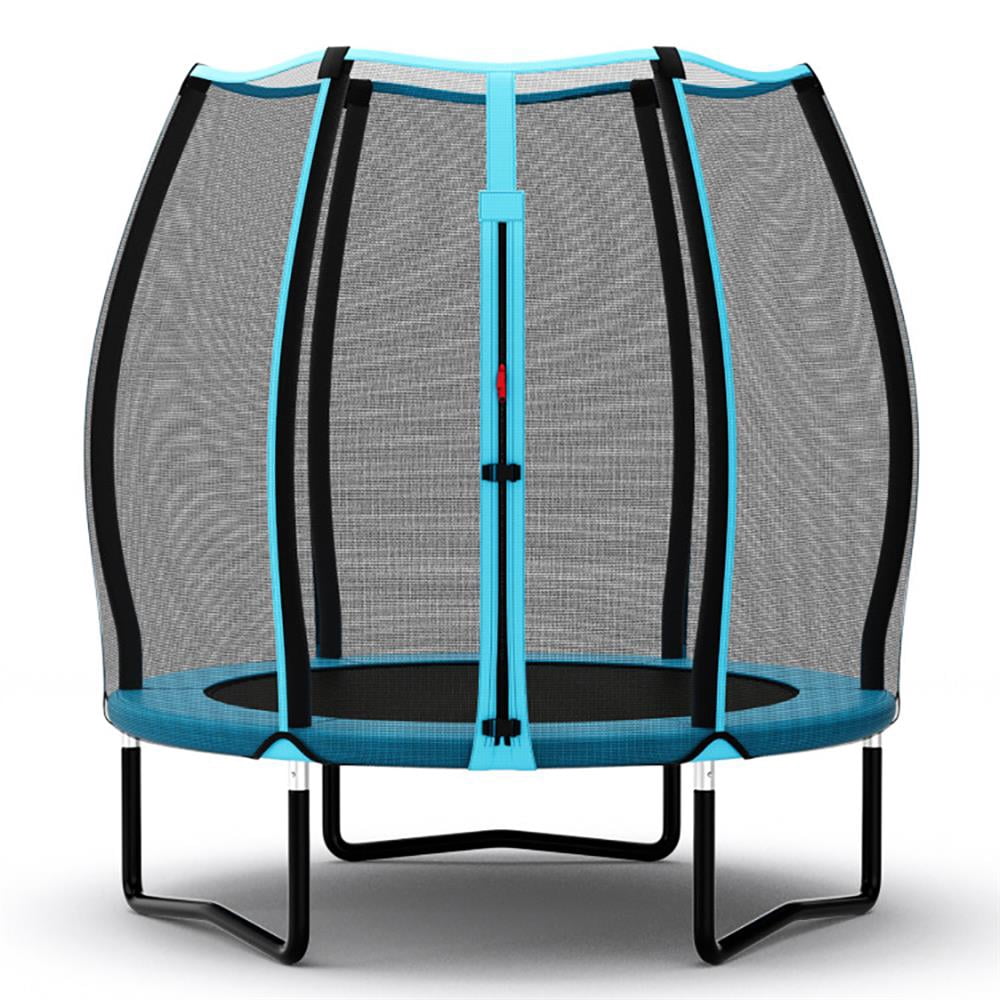 Topcobe 55 Inch Trampoline for Kids Toddler Mini Trampoline with Safety Enclosure Net, Kid's Toys for Indoor Outdoor, Ideal Gift for Toddlers-Blue