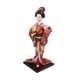 thumbnail image 3 of Escultura de geisha oriental femenina, muñeca kimono de resina para escritorio de oficina en casa. Estilo F, 3 of 9
