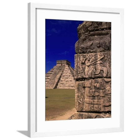 - Ancient Mayan City Ruins, Chichen Itza, Mexico Framed Print Wall Art By Walter Bibikow