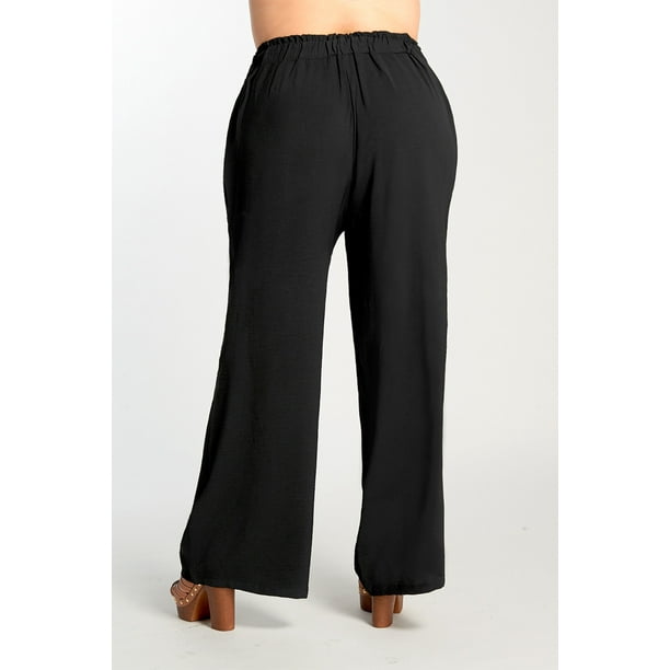 Pantalon Negro Holgado Mujer PantalÃ³n Holgado Mujer Mezclilla