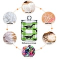 thumbnail image 4 of Ryvnso 2 Pack Qtip Holder Organizer Dinosaur on Checkered Bathroom Cotton Swabs Cans Storage Canister, 4 of 7