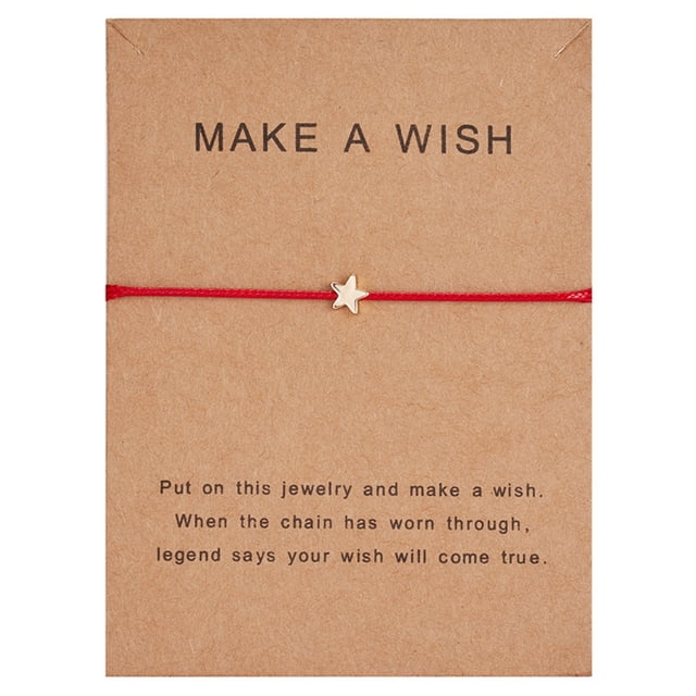 Fiudx Pulsera de Papel, Tarjeta, Cuerda de Nailon, Pulsera de Aleación, Regalo Familiar