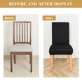thumbnail image 4 of Fundas De Silla De Poliéster 1-Piece Stretch Chair Slipcover for Dining Room Kitchen Seat Protector Nylon Spandex Fabric Washable Full Cover Elastic Design for Wedding Banquet Decor JASKFLY, 4 of 8