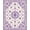 Purple, Pattern 1, variant on Design&I 8'x10' Washable Area Rug Extra Large Skid-Resistant Low Profile Dorm Purple Boho Vintage Pastel Scroll Border Flower Lilac for Living Room, Family