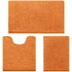 thumbnail image 1 of Alfombras de baño HOMEIDEAS, 3 piezas, ultrasuaves y antideslizantes (naranja), 1 of 7
