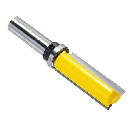 

Higoodz Flush Trimming Drill Bit Milling Slot Handheld Slot Milling Cutter Carbide Alloy Router Pattern Bearing Flush Trim Woodworkers For Industry Home Family