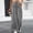 Gray, variant on Womens Retro Casual Plaid Lounge Pants High Waist Wide Leg Drawstring Checkered Trousers
