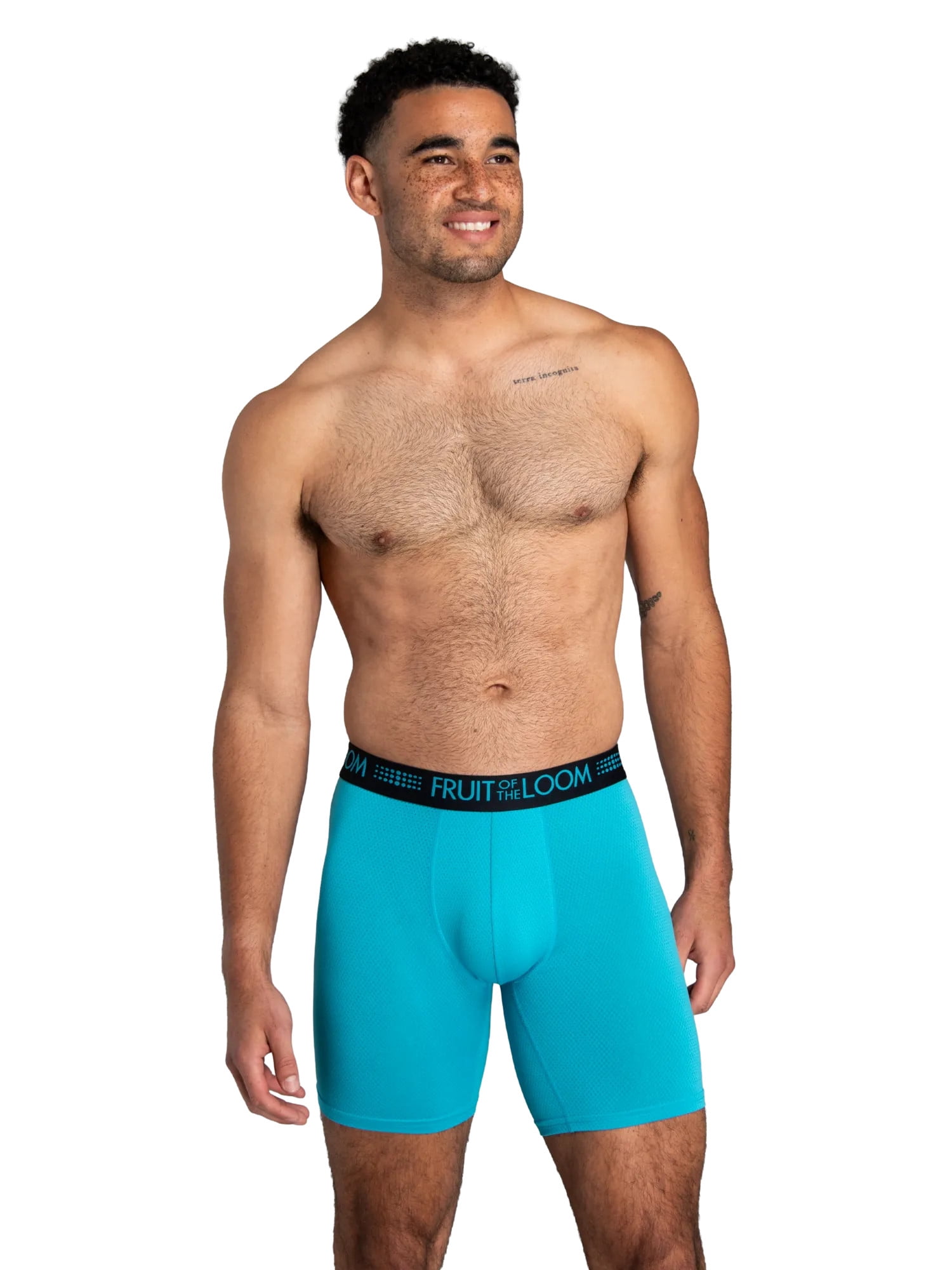 Fruit of the Loom Men's Breathable Micro-Mesh Long Leg Boxer Briefs, 3-Pack
