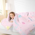 thumbnail image 4 of Feelyou Badminton Kid Queen Comforter Set, Pink Princess Bedding Comforter Set, 3pcs, 4 of 8