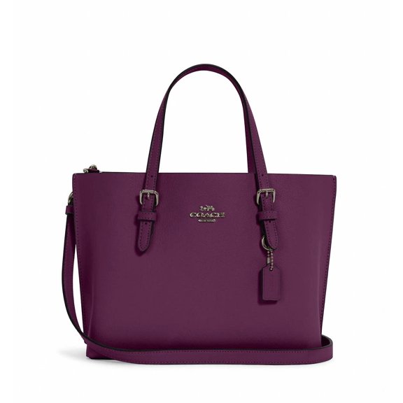 Coach Leather Mollie Tote 25, Boysenberry