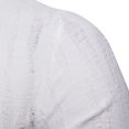 thumbnail image 4 of Camiseta De Manga Larga Con Escote Y Cremallera Para Hombre Con Agujeros Lisos Suaves A La Moda (Blanco Xl)-200745,03 Likrtyny Caballero, 4 of 7