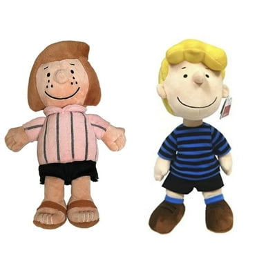 Plush 12" Pink Peppermint Patty & Schroeder Set 2pc Rare Dolls Peanuts Snoopy New