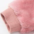 thumbnail image 5 of UAMVSH Baby Girl Winter Clothes Toddler Fleece Jumpsuit Fuzzy Warm Button Up Long Sleeve Hooded Romper One Piece Outfits 1-10Y, 5 of 7