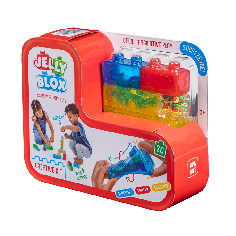 Jelly Blox Creative Kit | 20 Blocks to Squeeze, Stretch, Squish