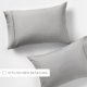 thumbnail image 4 of Juego de 2 Fundas de Almohada Súper Suaves Gris Claro para Ropa de Cama Tamaño King de Comfort Canopy, 4 of 12