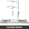 thumbnail image 4 of BENTISM 48 Inch Concession Shelf Stainless Steel Drop Down Folding Serving Food Shelf Stand Serving for Concession Trailer Serving Window, 4 of 9