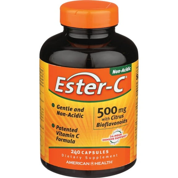 American Health Ester-C With Citrus Bioflavonoids - 500 Mg - 240 Capsules
