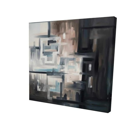Begin Home Decor 2080-1616-AB44 16 x 16 in. Nought-Print on Canvas