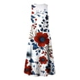 thumbnail image 6 of VBVC Women's Floral V-Neck Sleeveless Maxi Dress,Button Detail Loose Flowy Dress For Women,Ladies' Casual Patriotic Summer Sundress with Pockets,Multicolor,S-3XL, 6 of 8