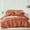 Orange, variant on Davulos King Comforter Set 7 Piece Bed in a Bag ,Grid Pinch Pleat Comforter with Sheet Set ,Orange Bedding Set for All Season Lightweight Fluffy Bed Set