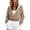 Coffee, variant on Women's Polka Dot Cropped Zip Up Hoodie Casual Fleece Jacket | Comfy Gentle Skin Feel, Drop Shoulder Loose Fit, Drawstring Hooded Sweatshirt for School Office Daily Wear (Black, M)