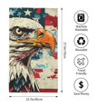thumbnail image 2 of Fotbe Retro American Eagle Toalla Premium con Patrón, Toalla de Microfibra de Secado Rápido, Ligera y Altamente Absorbente (27.5x16in), Ideal para Uso Diario, 2 of 6