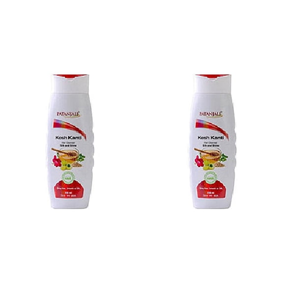 Pack Of 2 - Patanjali Kesh Kanti Silk And Shine Shampoo - 200 Ml (6.76 Oz)