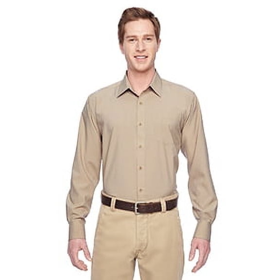 Harriton Men's Paradise Long-Sleeve Performance Shirt