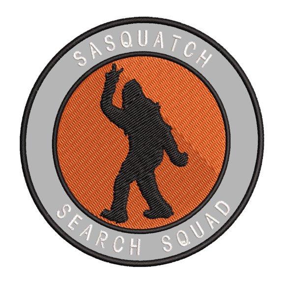Sasquatch Search Squad 3.5" Iron On Or Sew On Embroidered Fabric Badge Patch Unexplained Mysteries Iconic Series