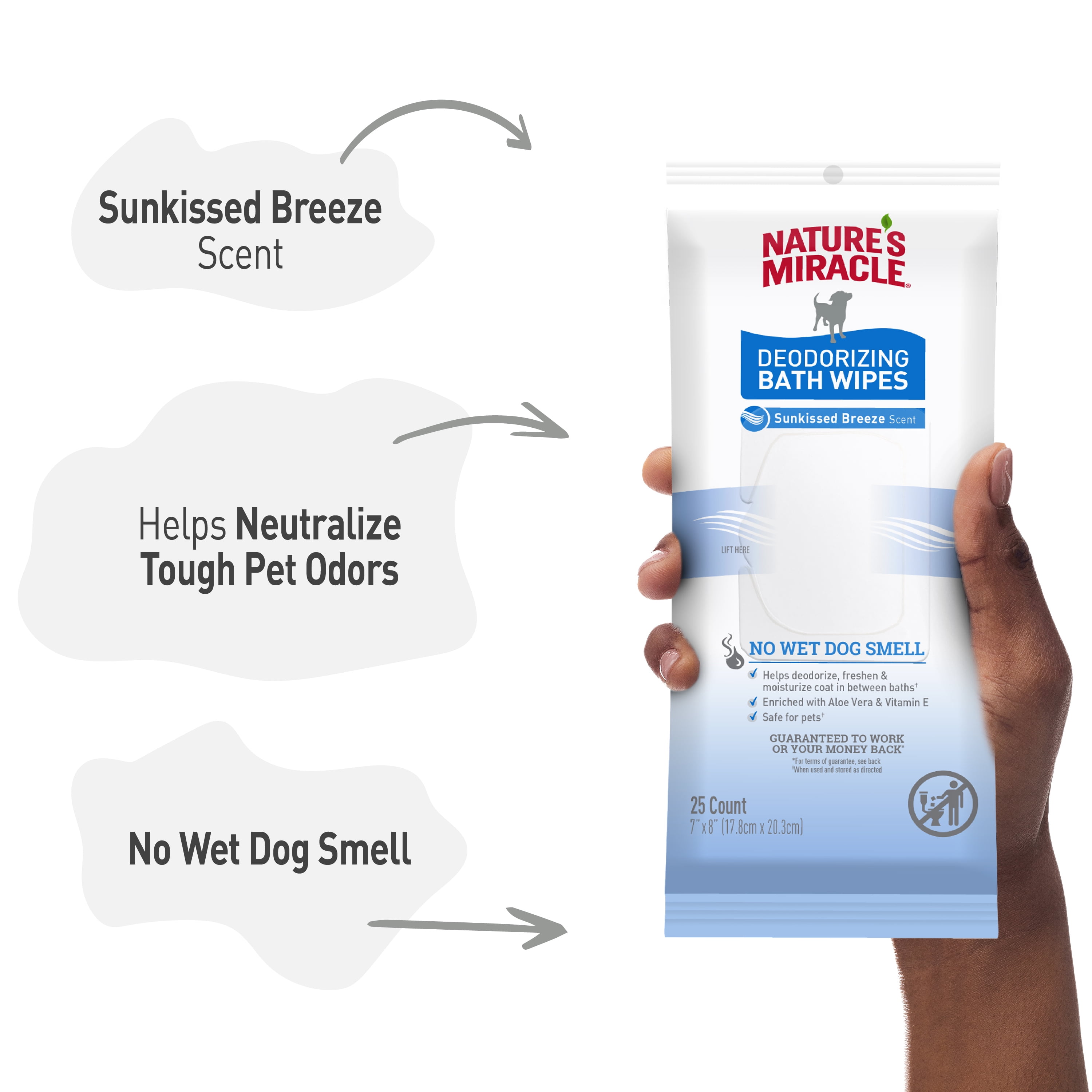 NATURE'S MIRACLE DEODORIZING BATH WIPES - Pittsburgh, PA - Pittsburgh Agway